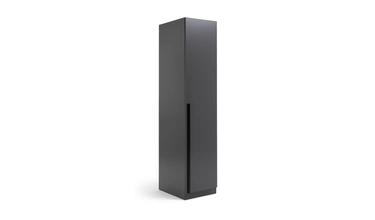 Habitat Munich 1 Door Wardrobe - Anthracite